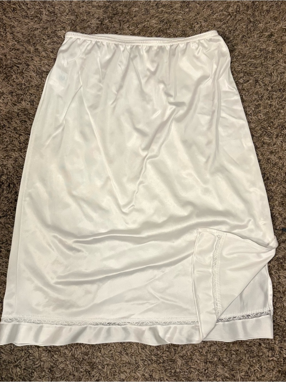 Vintage Adonna for JCPenney White Half Slip Skirt | Made in USA | Size M